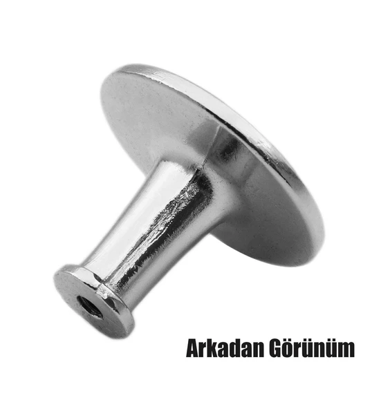 WUVERA Düğme Kulp Mobilya Mutfak Çekmece Dolap Dolabı Kapak Kulpu Kulpları Kulbu Metal Mat Krom - 6