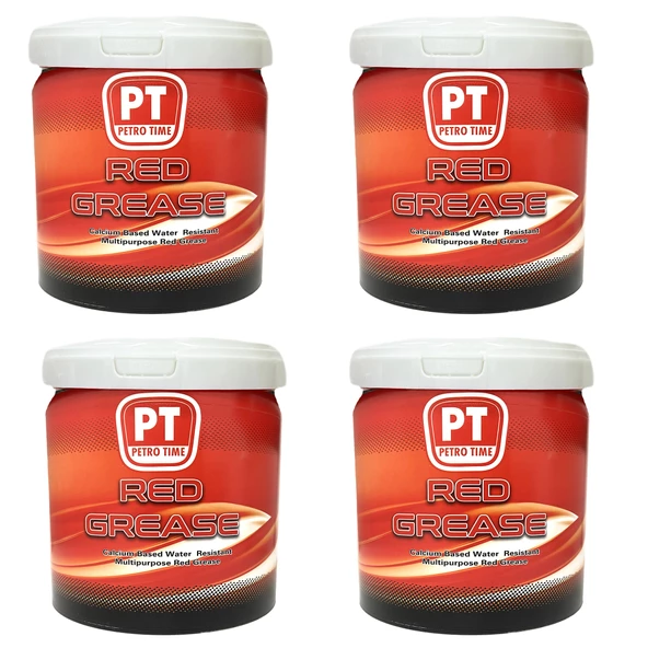 Petro Time Kalsiyumlu Suya Dayanıklı Kırmızı Gres 4 x 4 KG (1 Koli)