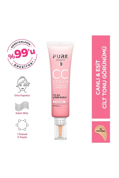 Cc Krem Spf50 Pa Natural 30 ml