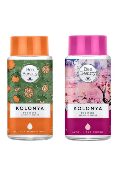 Bodrum Mandalinası Kolonya 330 ml + Japon Kiraz Çiçeği Kolonya 330 ml