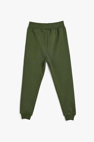 Koton Erkek Bebek Jogger Eşofman Altı Beli Bağlamalı Canavar Aplike Detaylı Şardonlu - 2