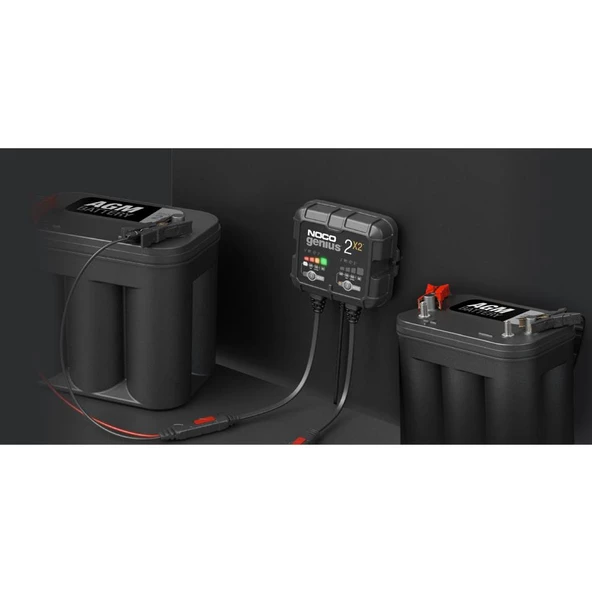 NOCO GENIUS2X2 6V/12V 40A Çoklu/2’Li Akıllı Akü Şarj ve Akü Bakım/Desülfatör - 5
