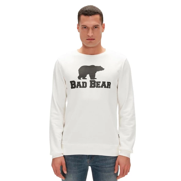 Bad Bear 20.02.12.011 Crewneck Sweatshirt Beyaz