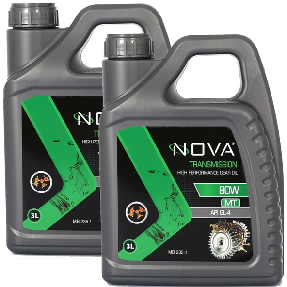 Nova 80W Apı GL-4 Şanzıman Diferansiyel Dişli Yağı 2 x 3 Litre