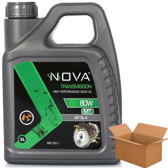 Nova 80W Apı GL-4 Şanzıman Diferansiyel Dişli Yağı 6 x 3 L