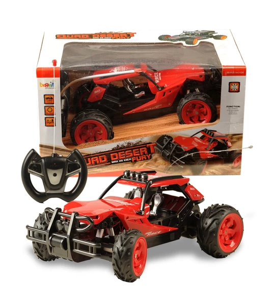 U/K, Quad Dessert Fury 25 Kmh Hızlı - 1:16 Off Road Şarjlı Jeep