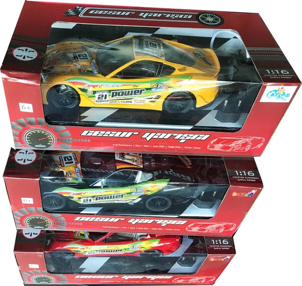 Full Fonksiyon U/K, Şarjlı Cesur Yarışçı Ferrari Araba 1:16 - 8