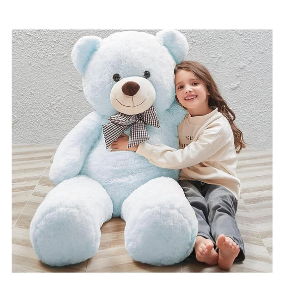 120 cm Papyonlu Sevimli Peluş Şaşkın Ayı - Sevgiliye Özel Hediye - 11