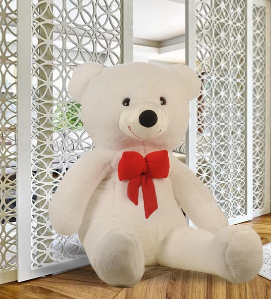 140 cm Papyonlu Sevimli Peluş Ayı - Sevgiliye Özel Hediye - 11