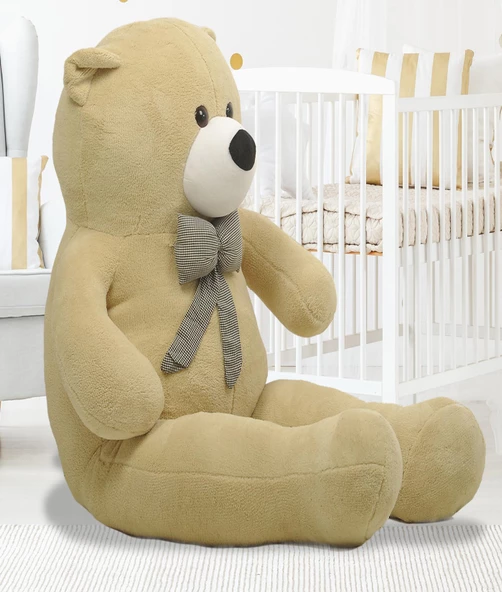 140 cm Papyonlu Sevimli Peluş Ayı - Sevgiliye Özel Hediye - 12
