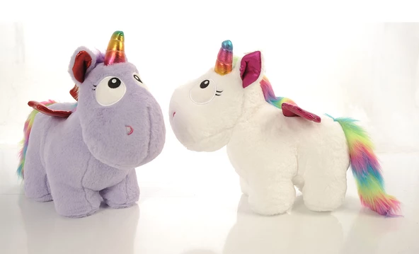 İthal 1. Kalite Peluş Tek Boynuzlu, Kanatlı Unicorn Pony, AT 50cm