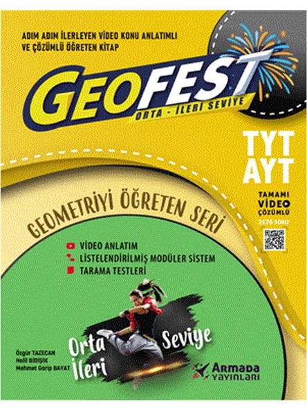 ARMADA YKS TYT AYT GEOFEST ORTA İLERİ SEVİYE SORU KİTABI *YENİ*