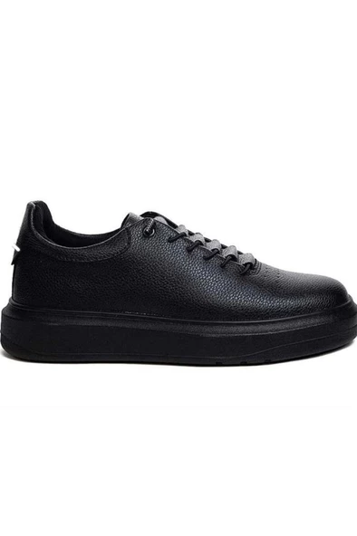 Conteyner 404.03-24 Deri Casual Erkek Ayakkabı Royal Siyah - 2