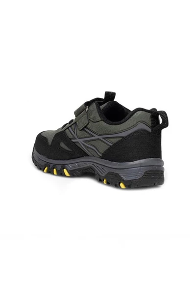 Ndrops 07-24 Deri Erkek Çocuk Sneaker Haki Sarı 31-35 - 3