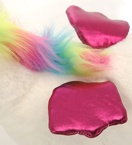 İthal 1. Kalite Peluş Tek Boynuzlu, Kanatlı Unicorn Pony, AT 50cm - 6