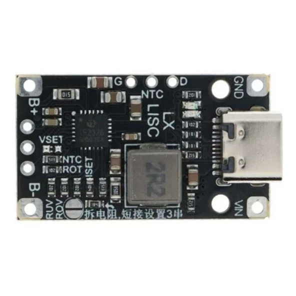 Type-C USB 2S BMS 15W 8.4V  1.5A Pil Şarj Boost Modülü ürün görseli 1