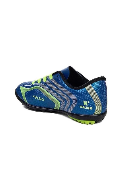 Walked 443-24 Erkek Halı Saha Krampon Mavi Sarı 40-44 - 3