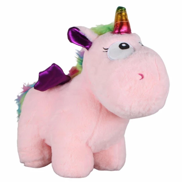 İthal 1. Kalite Peluş Tek Boynuzlu, Kanatlı Unicorn Pony, AT 50cm - 8