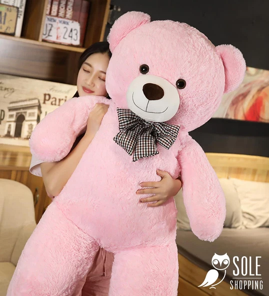 Sevgiliye Özel Hediye - 140 cm Papyonlu Peluş Ayıcık... - 7