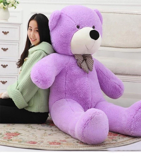 140 cm Papyonlu Sevimli Peluş Ayı - Sevgiliye Özel Hediye - 8