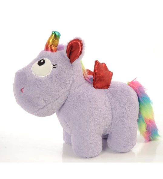İthal 1. Kalite Peluş Tek Boynuzlu, Kanatlı Unicorn Pony, AT 50cm - 3