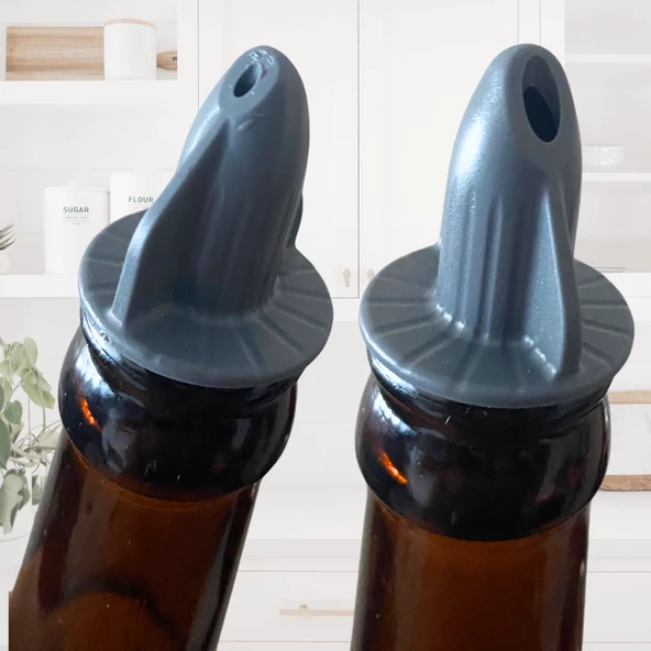 2'li Zeytinyağı Ve Sıvıyağ Şişesi Yağdanlık 750 ml - 2