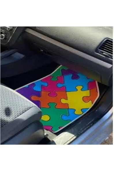 ucuzdukkan28 Fiat Scudo ÖZEL ÜRETİM PUZZLE DESENLİ OTO PASPAS - 2