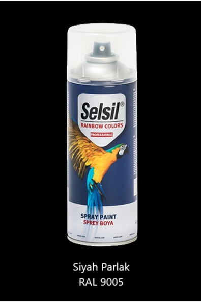 Selsil Sprey Boya Parlak Siyah 400 ml