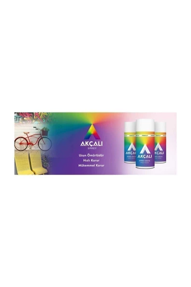 Akçalı Sprey Boya Mat Siyah 400 ml - 2