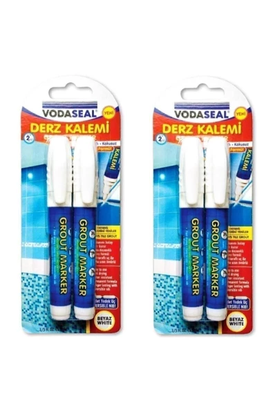 Vodaseal Fayans Derz Kalemi Beyaz 4 Lü Set 4 Adet Yedek Uç