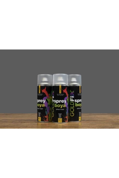 GOLDFİX Sprey Boya 400 ml Mat Siyah ( 1 Adet ) - 2