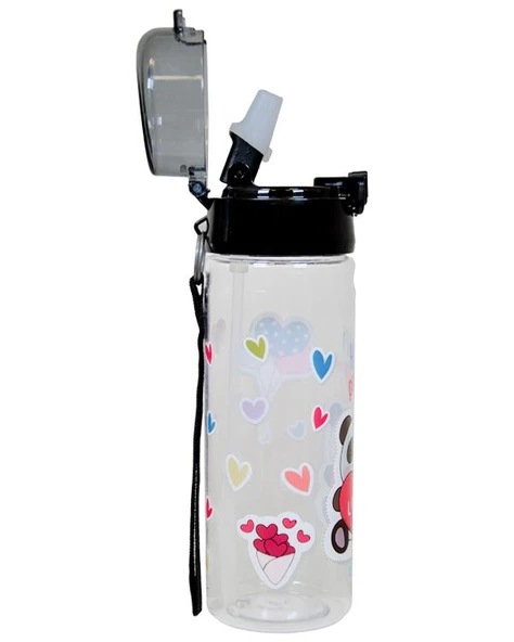 Xoxo Pipetli Siyah Plastik Matara 500 Ml K7592 - 2