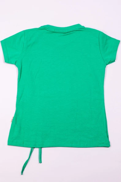 KIZ ÇOCUK TSHİRT TAŞ BASKILI A1 - Resim 2