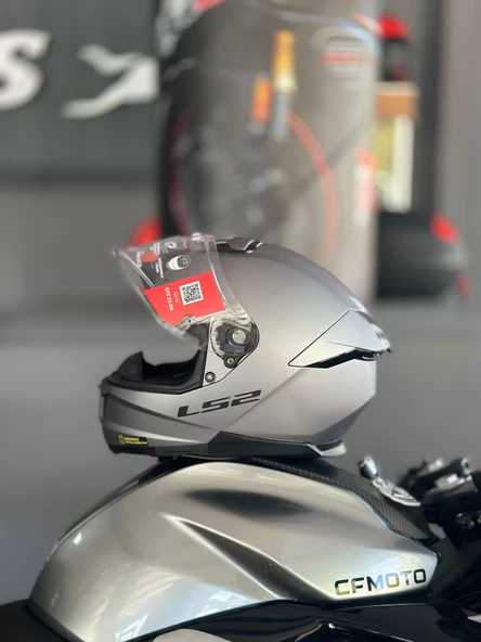 Ls2 Stream 2 Mat Tıtanıum Güneş Vizörlü Tam Kask L - 2