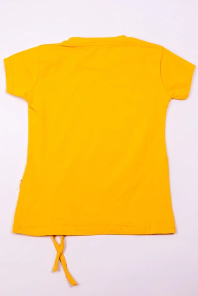 KIZ ÇOCUK TSHİRT TAŞ BASKILI A1 - Resim 6