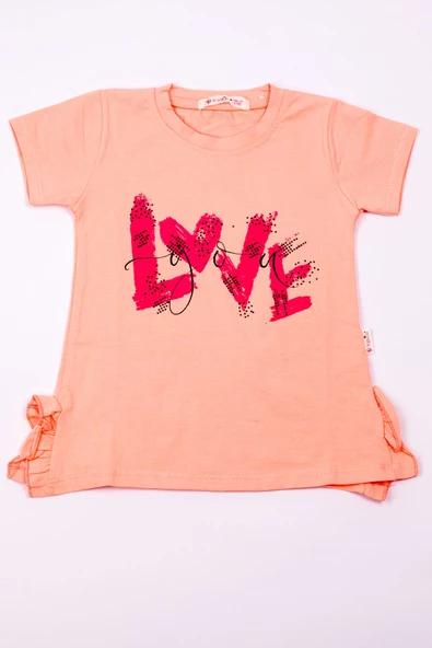 KIZ ÇOCUK TSHİRT BASKILI A9 - 5