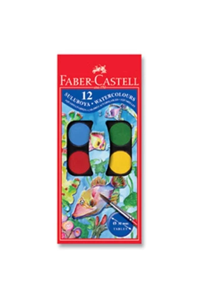 Faber Castell Suluboya Redline 12'Li Büyük Boy 5292125012000 - 2