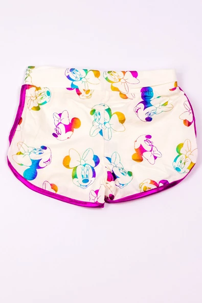 KIZ ÇOCUK ŞORT MİNNİE MOUSE BASKILI A13 - Resim 2