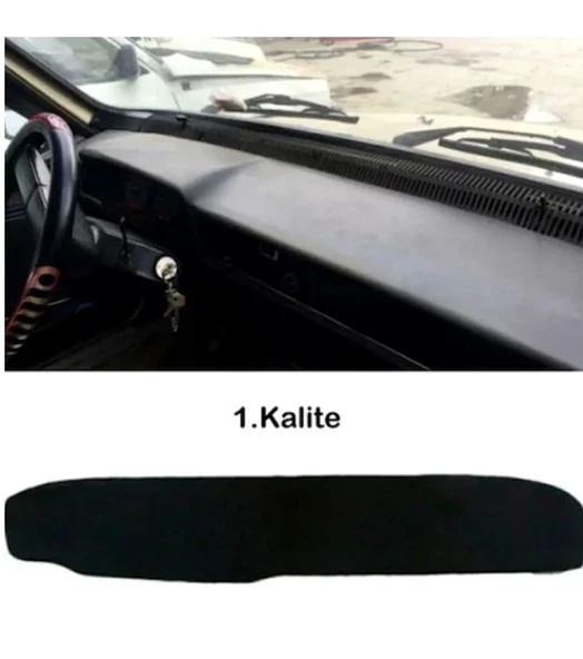 Torpido Halısı Oto Ön Cam Konsol Göğüs Örtüsü Renault Uyumlu Toros R12 Kırmızı Kenarlı - 2