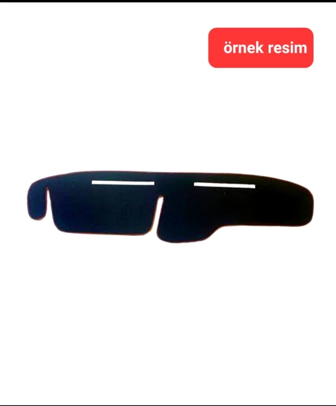 Torpido Halısı Oto Ön Cam Konsol Göğüs Örtüsü Renault Uyumlu Toros R12 Kırmızı Kenarlı - 1