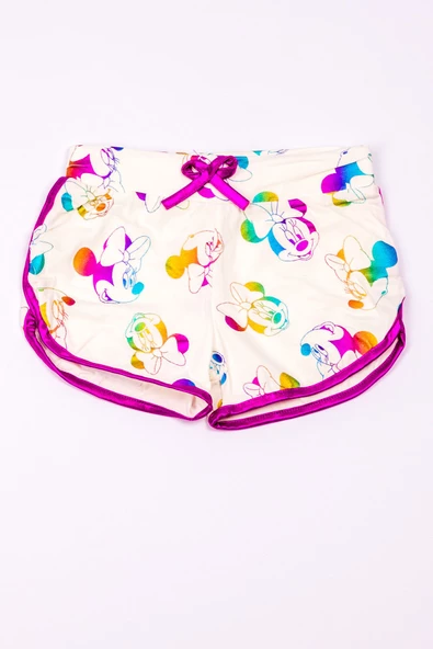 KIZ ÇOCUK ŞORT MİNNİE MOUSE BASKILI A13 ürün görseli