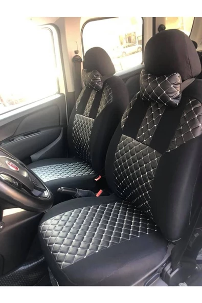 ucuzdukkan28 Tata Xenon Deri Oto Koltuk Kılıfı Ön Arka Koltuklar Set - Siyah - 2