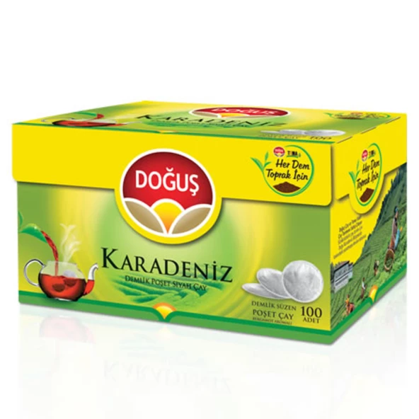 Doğuş Karadeniz Demlik Çay 100 Adet 2 Paket