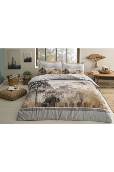 Özdilek Çift Kişilik Ranforce Nevresim Takımı Scenery Gri - 2