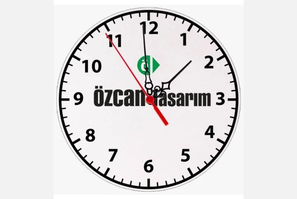 Kişiye Özel Duvar Saati - Resimli Duvar Saati - Logolu Duvar Saati - Kişiye Özel Saat - 2
