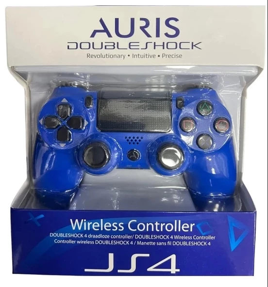 Kol Joystick PS4 Analog Titreşimli Bluetooth Auris ARS-JS4 Mavi