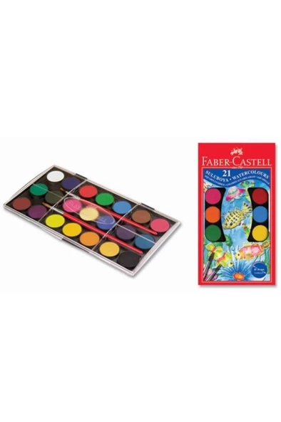 Faber Castell Suluboya Redline 21 Renk Büyük Boy 5292125021000