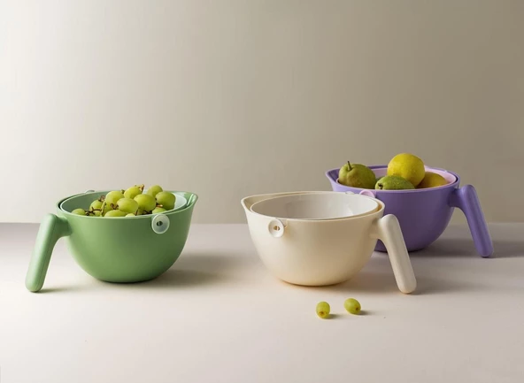 Pinmoo Prachic Çift Renk Süzgeç Açık Gri - 3