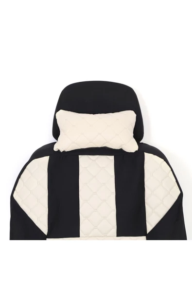 ucuzdukkan28 Fiat / Tofaş Murat 124 Deri Oto Koltuk Kılıfı Ön Arka Koltuklar Set - Bej - 3