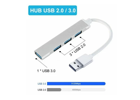 Usb Çoğaltıcı 4 Port Usb 3.0 Platoon PL-5550